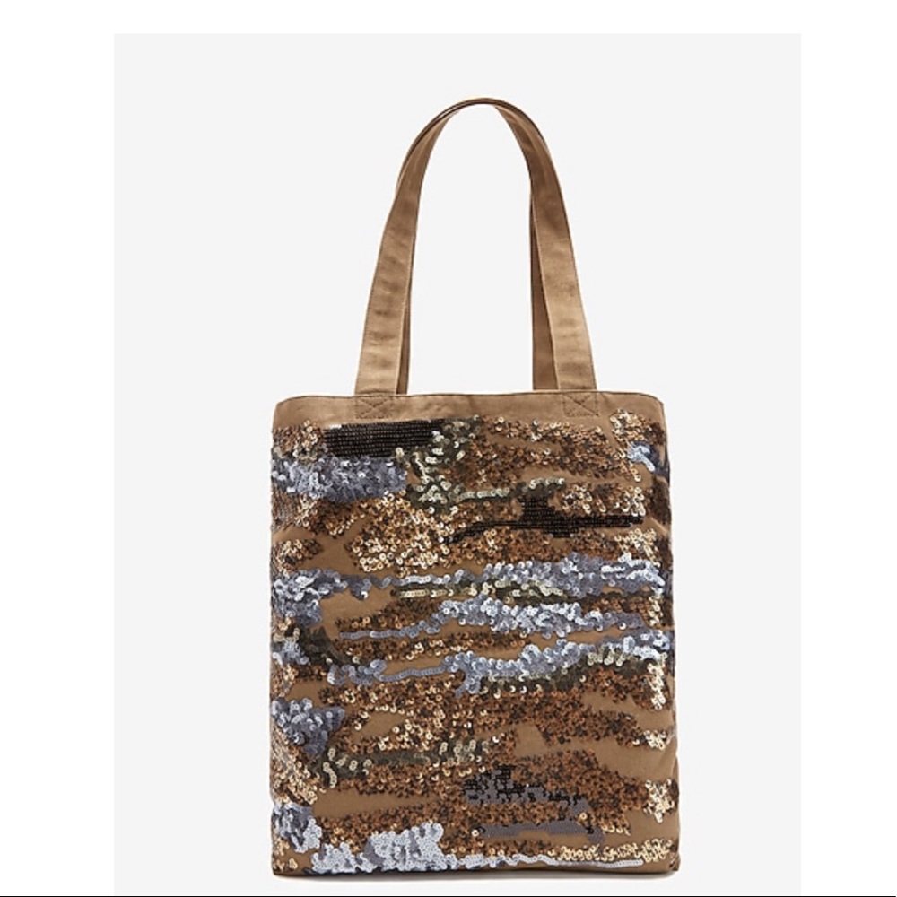 Sequin Camo Tote